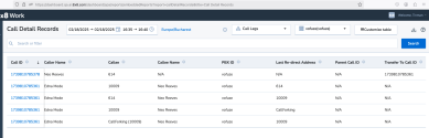 Call Detail Records report limitation - Users with limited access to Call Legs can view all legs from Record 1 and Record 2, as there is a connection  
